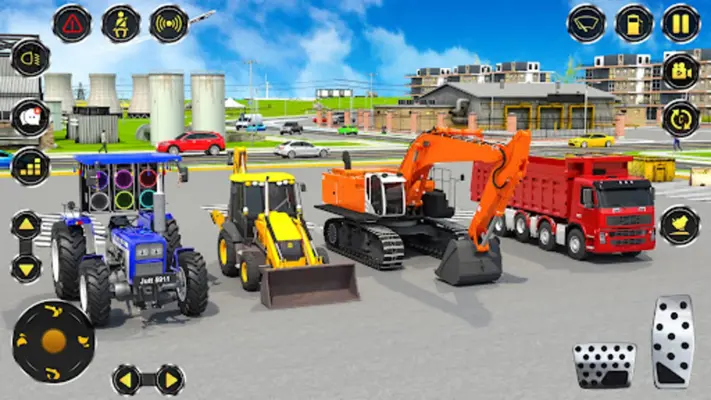 Real JCB Backhoe Loader Game android App screenshot 0