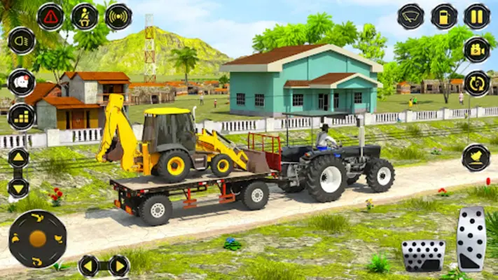 Real JCB Backhoe Loader Game android App screenshot 4