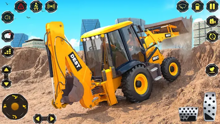 Real JCB Backhoe Loader Game android App screenshot 5