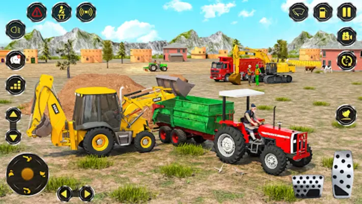 Real JCB Backhoe Loader Game android App screenshot 6